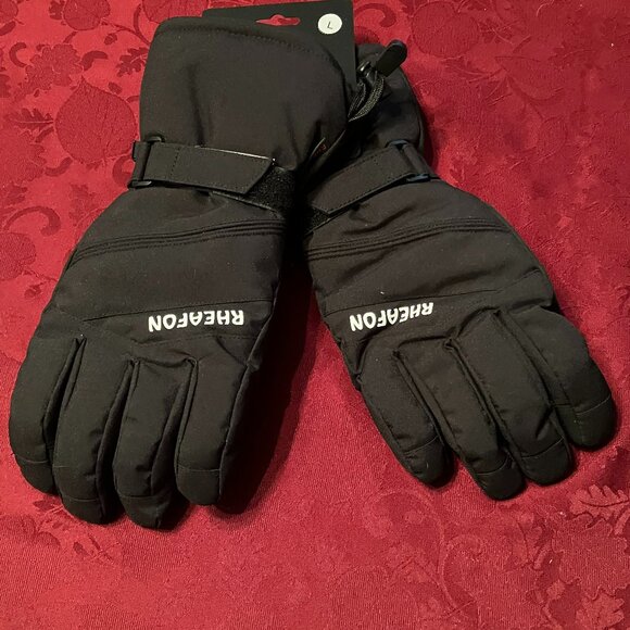 Rheafon Windproof Winter Gloves Men Women Warm Ski Gloves - Picture 1 of 4